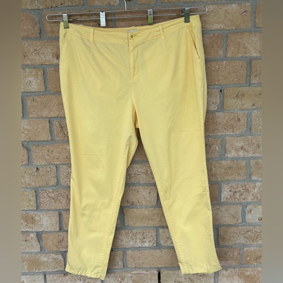 Cato Pants - Size 18W CATO Light Yellow Slacks Pastel Plus Size‎ Spring Easter
